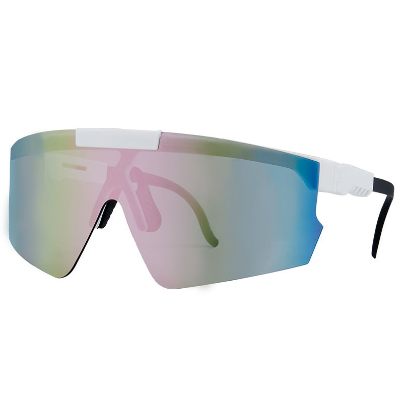 Dame Sport-solbrille i moderne design med store glass Luvikno