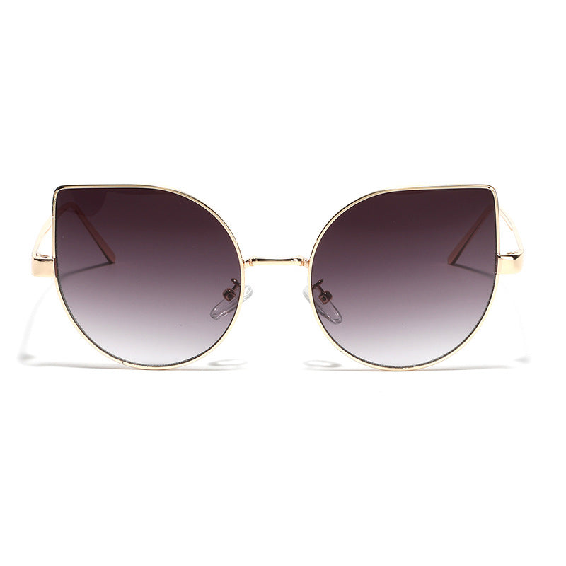 Dame Cat-Eye solbriller med polariserte linser og elegant metalramme Luvikno