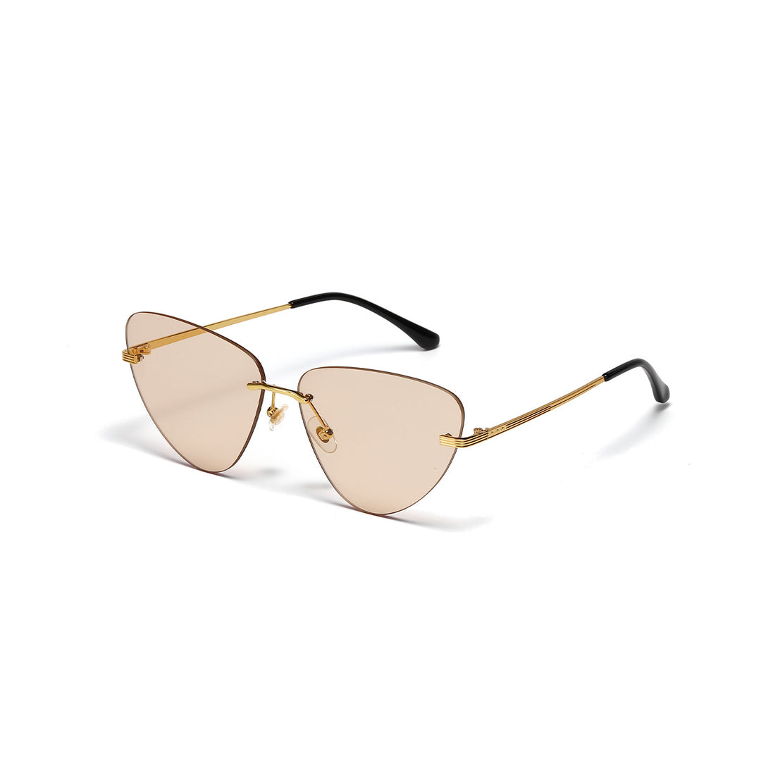 Dame moteriktig solbrille i trendy cat-eye design Luvikno