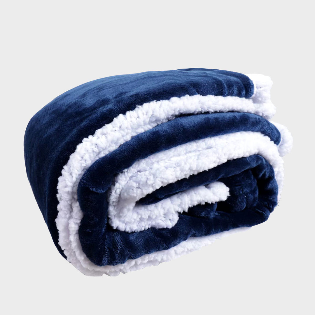 Dame plysj teppe med dobbel fleece Luvikno