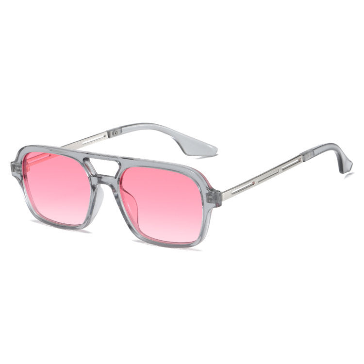 Dame designer solbrille med blå linser Luvikno