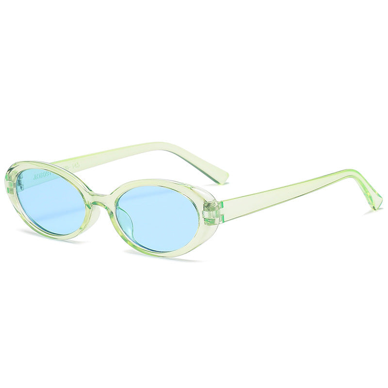 Dame elegant Cat-Eye solbriller med unik dyreprint Luvikno