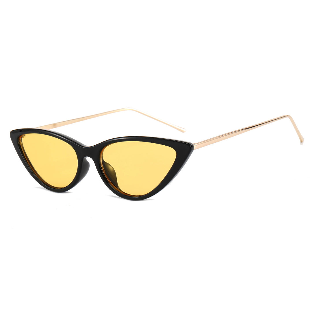 Dame Cat-Eye solbriller med moderne ramme og UV-beskyttelse Luvikno