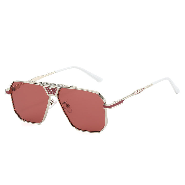 Dame solbrille i luksuriøs, geometrisk design Luvikno