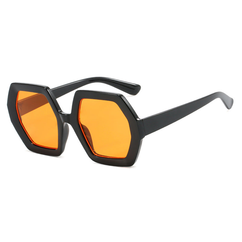 Damer innovativ hexagonal solbrille Luvikno