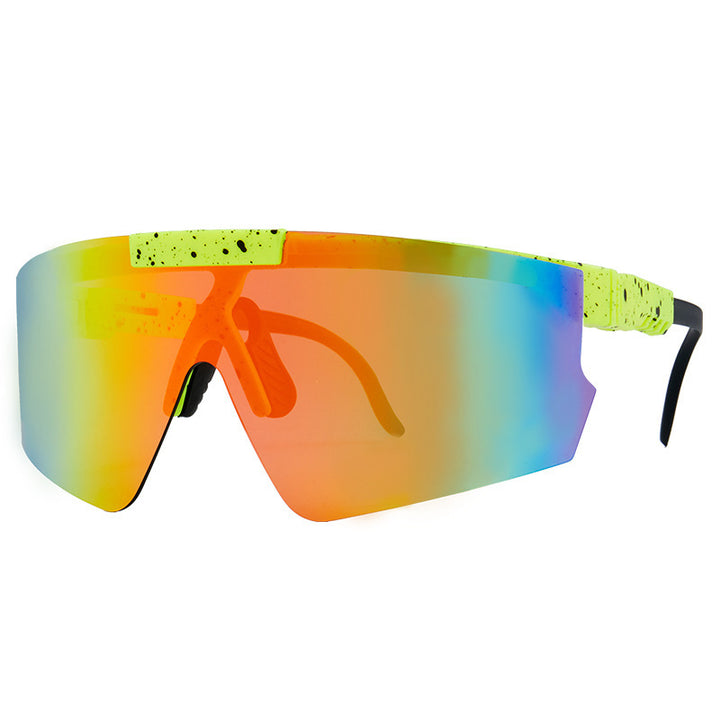 Dame Sport-solbrille i moderne design med store glass Luvikno