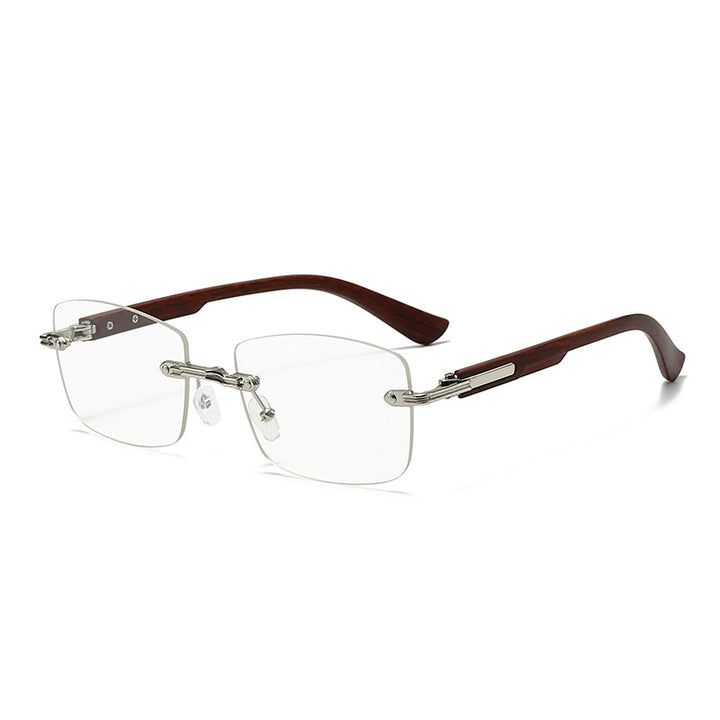Dame moteriktig firkantet solbrille med elegante tre detaljer Luvikno