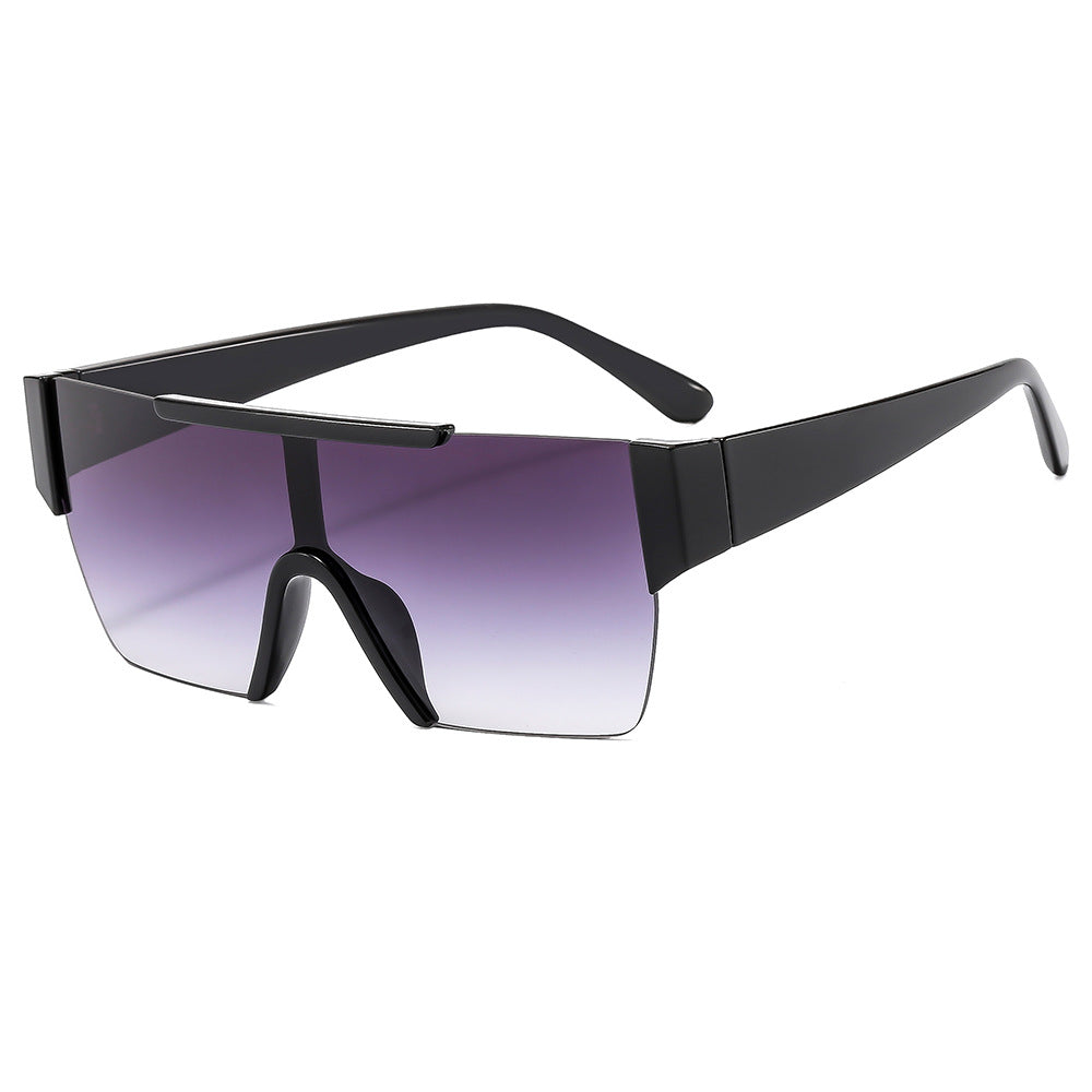Dame trendy oversized solbriller i futuristisk design Luvikno