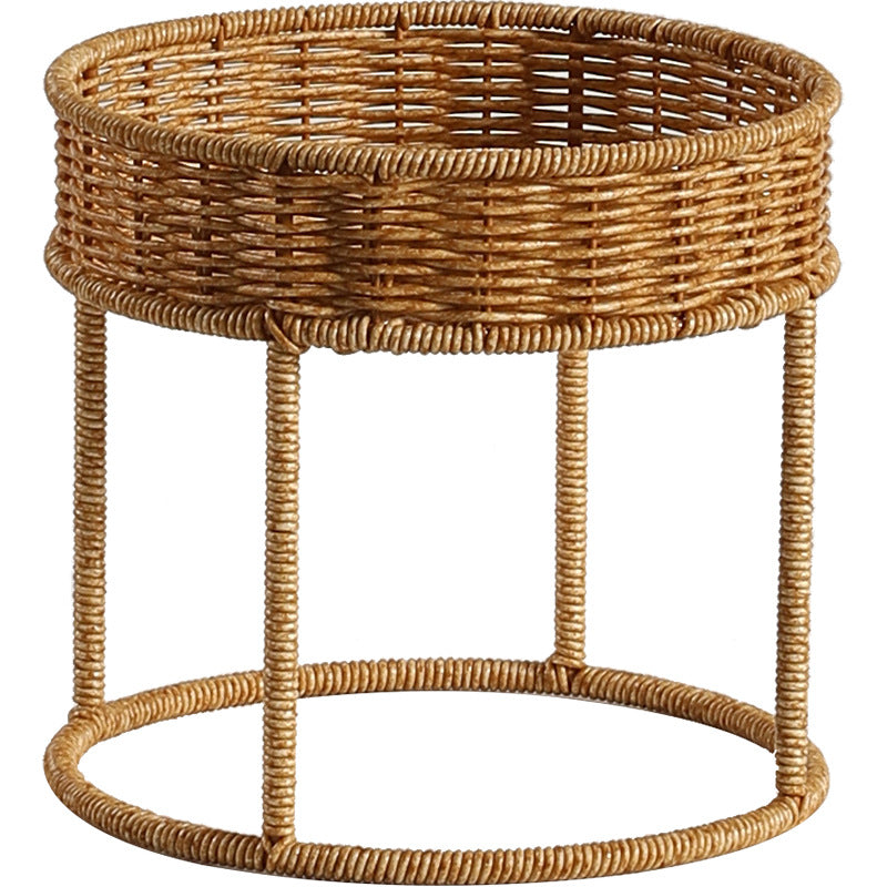 Unisex Moderne planteholder med flettet kurv og metallramme Luvikno