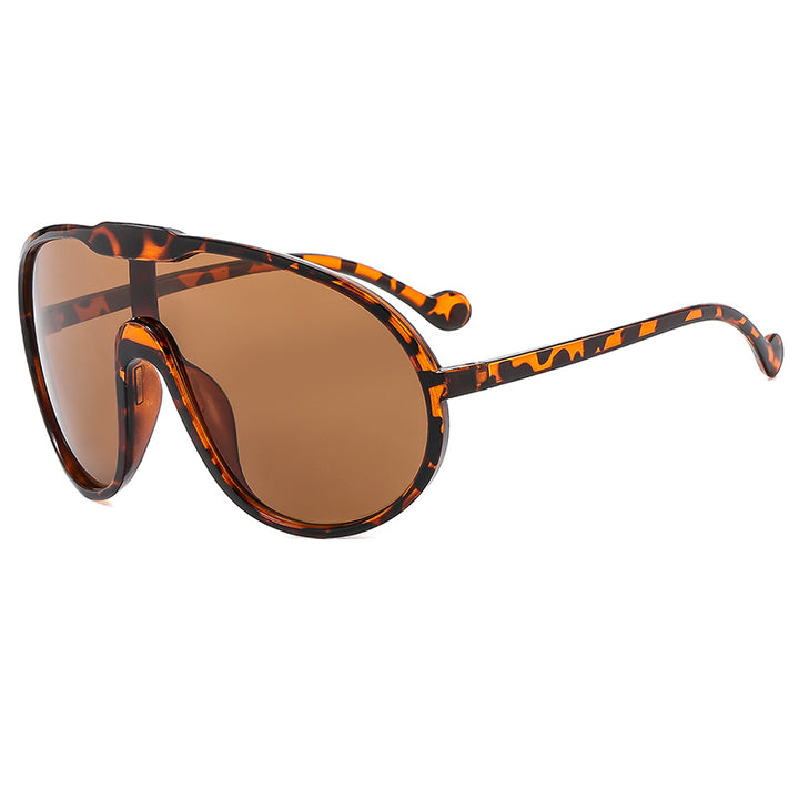 Dame futuristisk gjennomsiktig solbrille med elegant form Luvikno