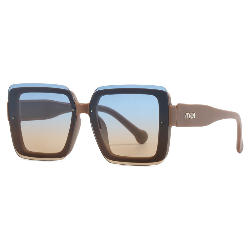 Dame oversized solbriller i urbant design Luvikno