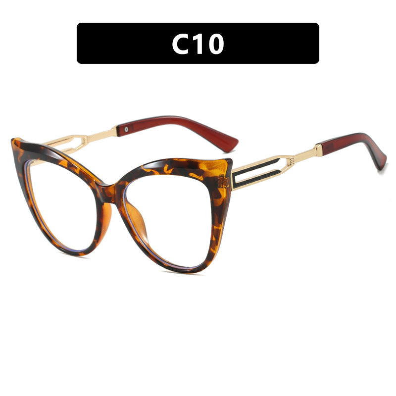 Dame cat-eye briller med elegant metallramme Luvikno