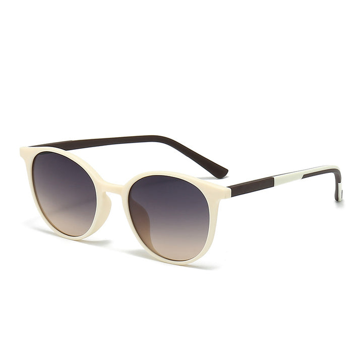 Dame cat-eye solbrille med optisk UV-beskyttelse og moteramme Luvikno