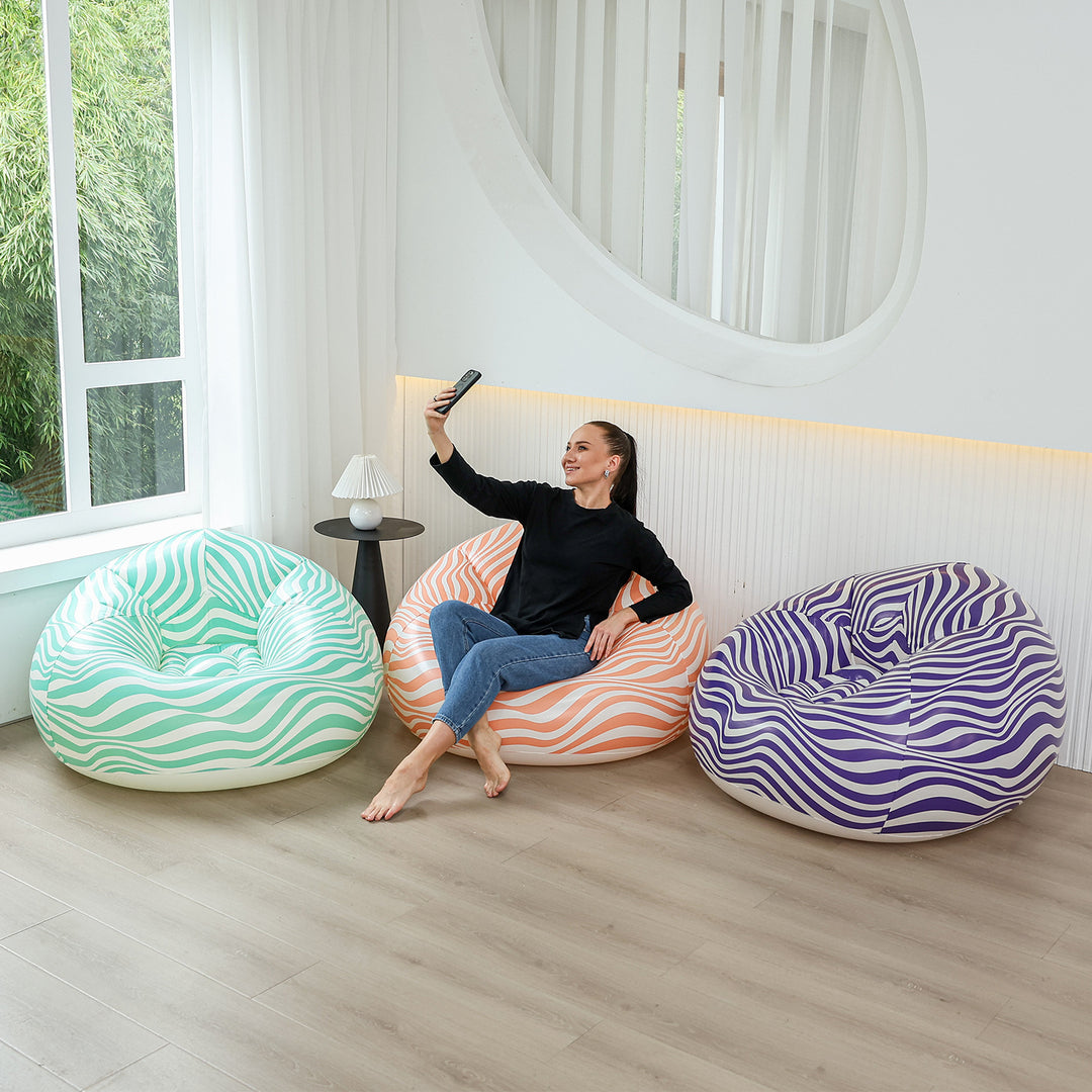 Kvinnelig ergonomisk sitteplass med fargerik design Luvikno