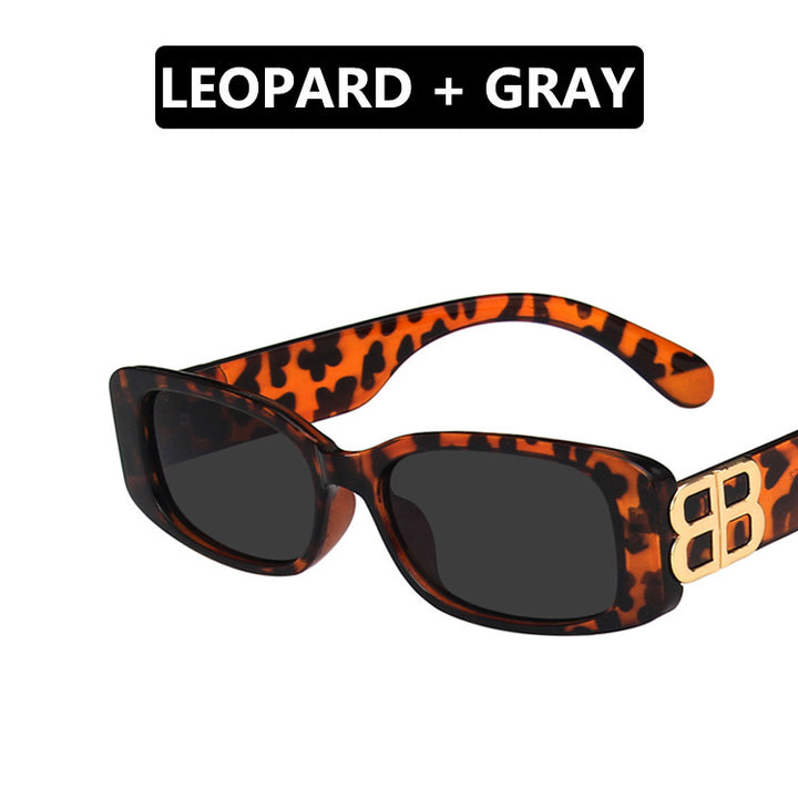 Dame Cat-Eye solbriller med luksuriøst leopardmønster og polariserte glass Luvikno