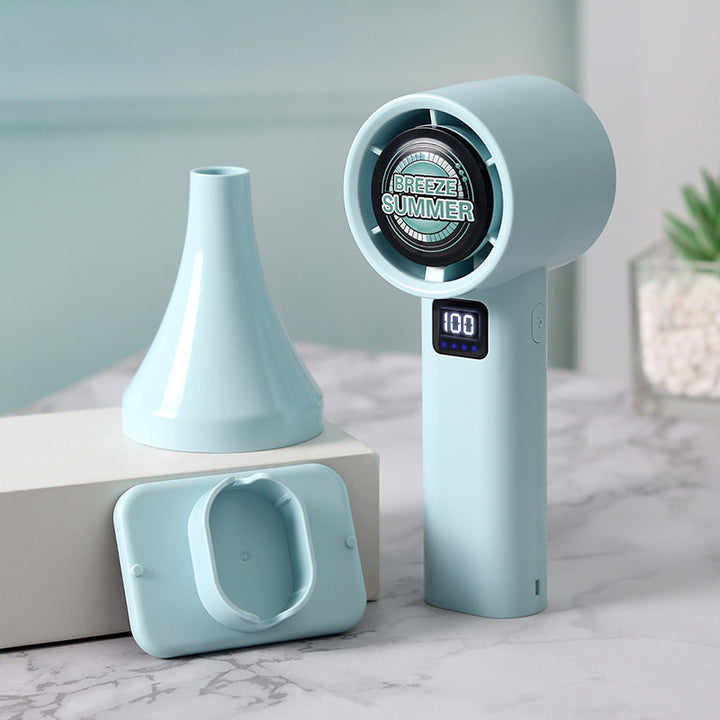 Damers bærbare mini tåkevifte med LCD temperaturvisning Skanto