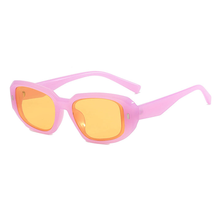 Damer oversized moteriktig solbrille Luvikno