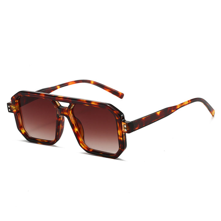 Dame moteriktig solbrille i moderne åttekantet design Luvikno