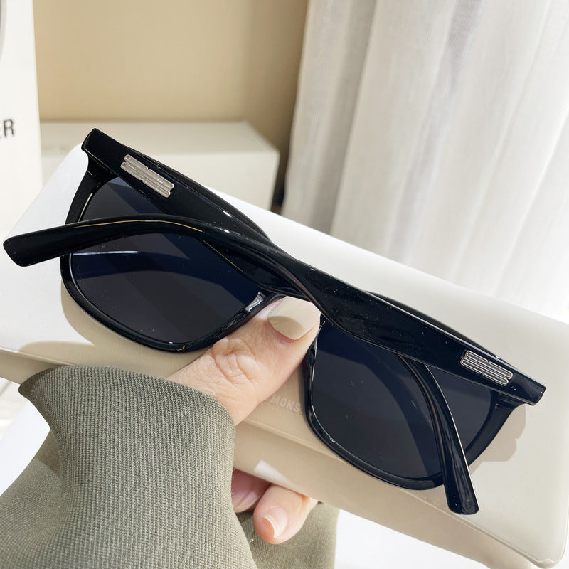 Dame oversized solbrille i elegant skilpaddemønster Luvikno