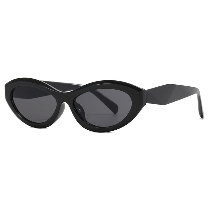 Dame Cat-Eye solbrille med stilig ramme Luvikno