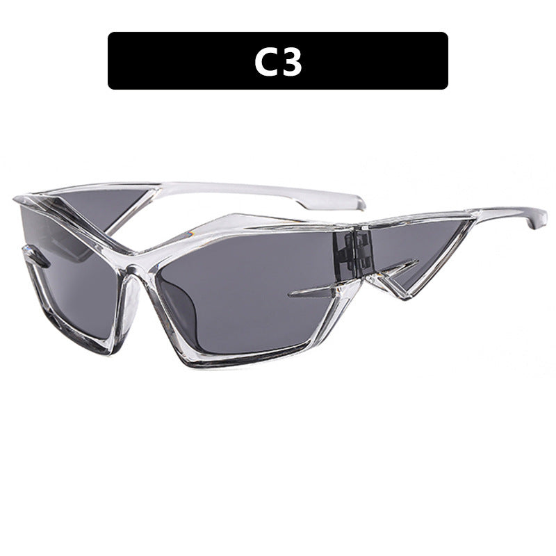 Dame sporty solbriller i dynamisk design Luvikno