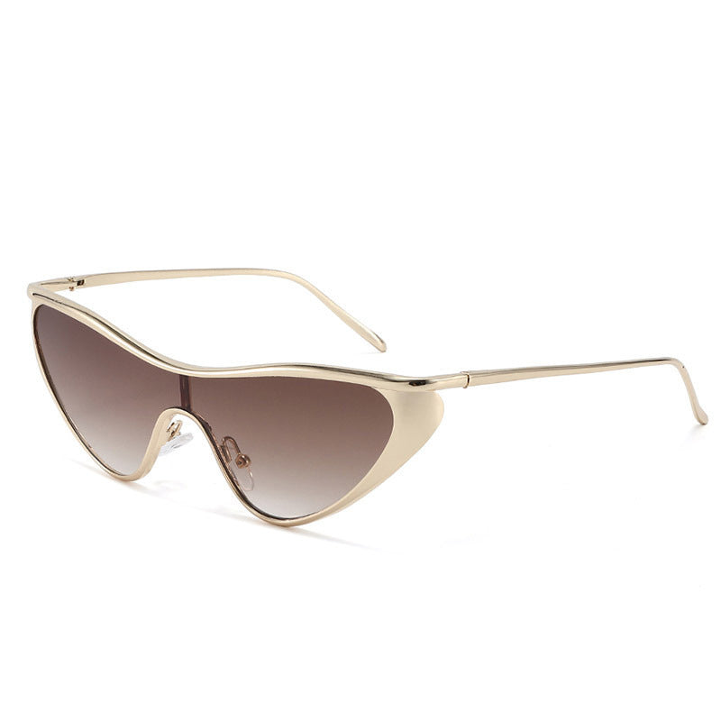 Dame futuristisk solbrille med slankt design Luvikno