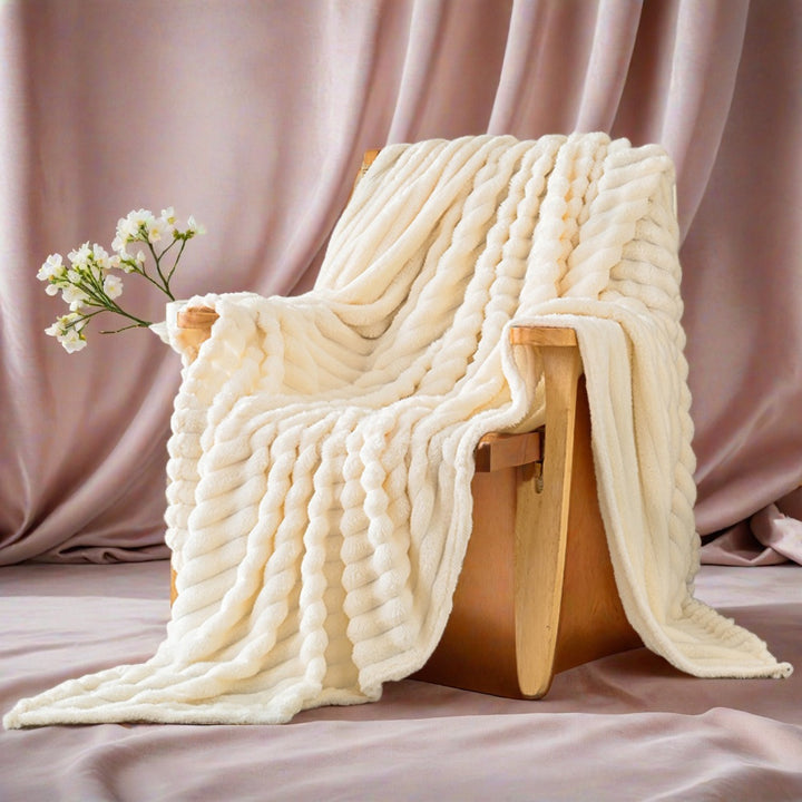 Dame luksus fleece-pledd Luvikno