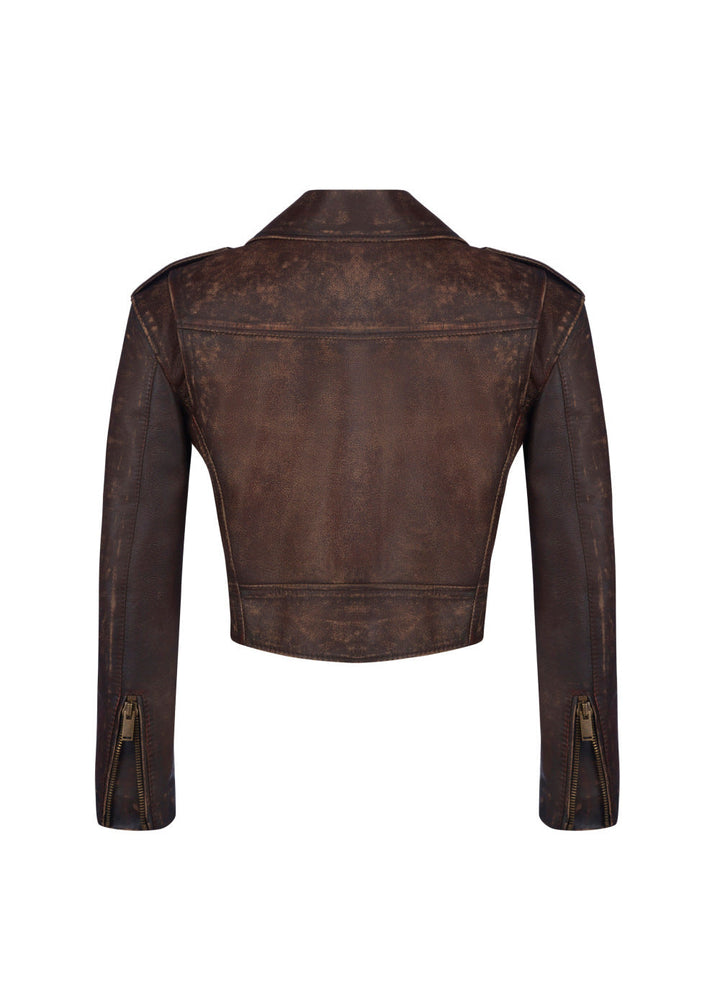 Luvik | Skinn Korte Biker-jakke