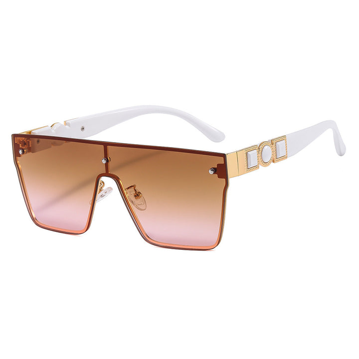 Dame oversized gjennomsiktig solbrille med moderne ramme Luvikno