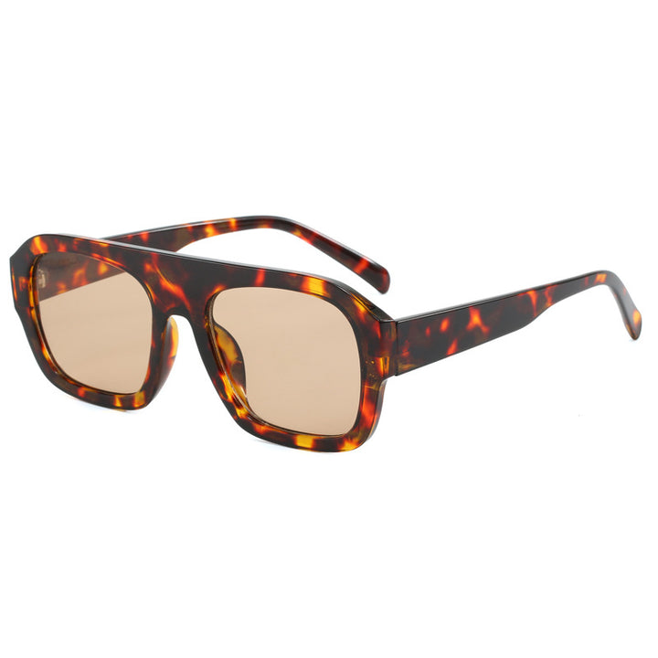 Dame oversized kvadratisk solbrille med moderne design Luvikno