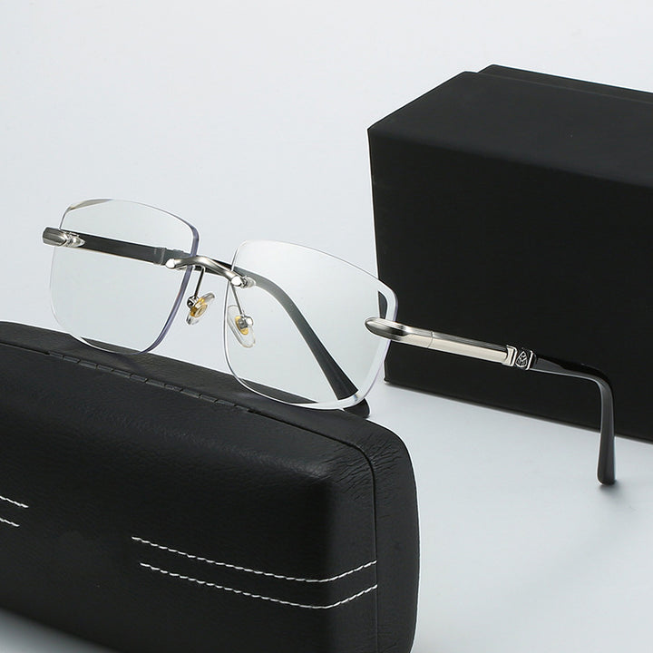 Dame kvadratisk solbrille med stilige plast- og metalldetaljer Luvikno