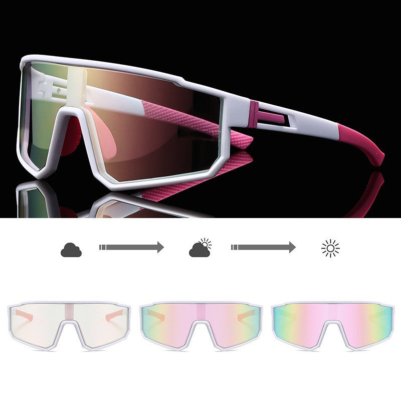 Unisex Sporty Performance Solbriller med smart lysutskifting Luvikno