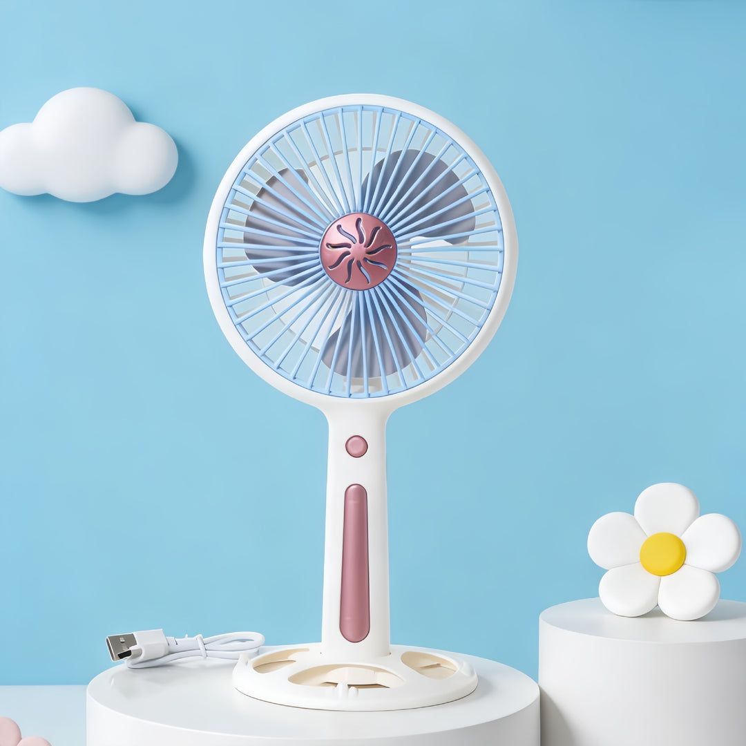 Dame Bærbar Mini-Ventilator med kreativt Dyredesign Luvikno