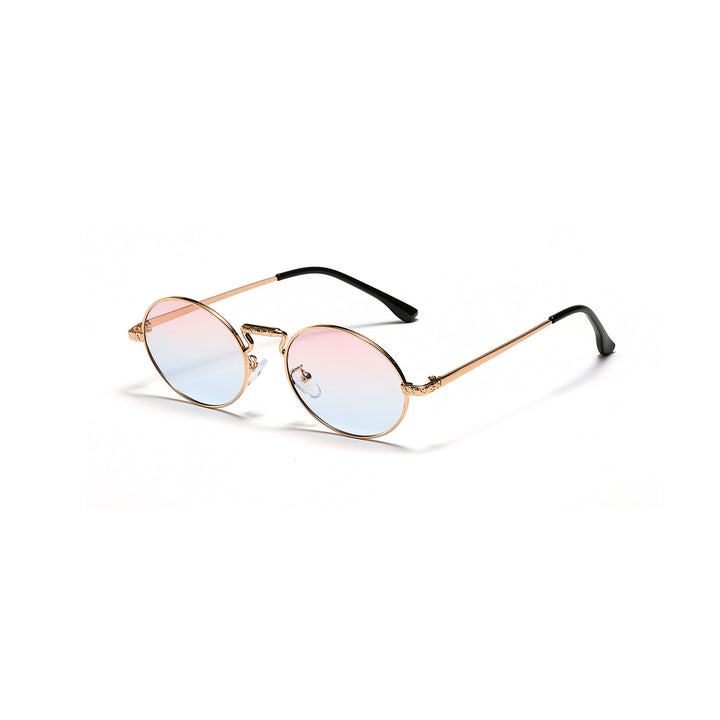 Dame rund fashionable solbriller Luvikno