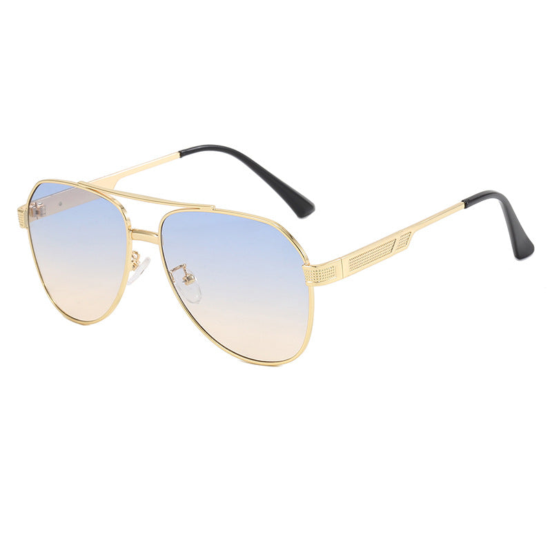 Dame elegant aviator-solbriller med robust metallramme og UV-beskyttelse Luvikno