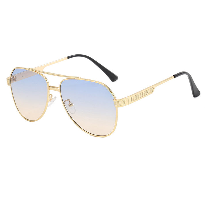 Dame elegant aviator-solbriller med robust metallramme og UV-beskyttelse Luvikno