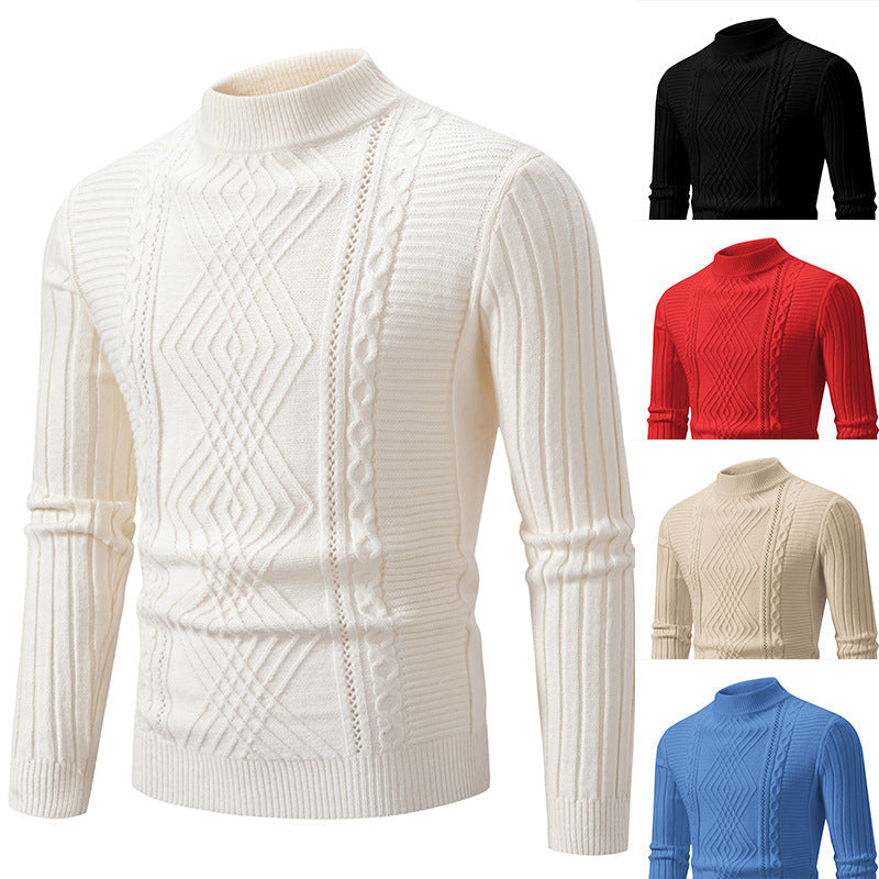 Luvik | Herre fashion slim fit stand-up skjorte