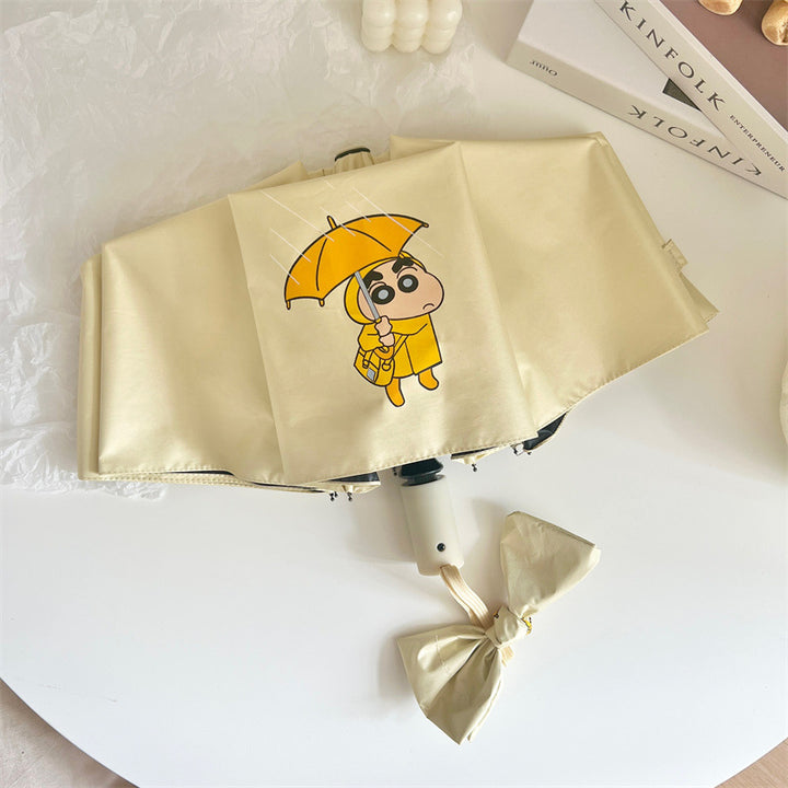 Damer foldbar paraply med kreativt karakterdesign Luvikno