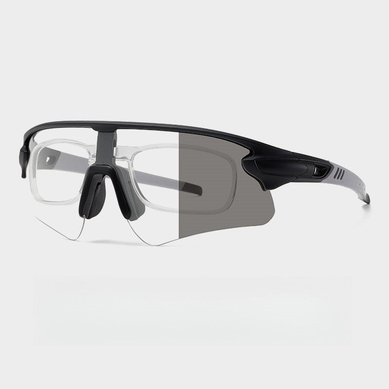 Unisex Sportslig høytytende solbrille med aerodynamisk design og justerbart nesepad Luvikno