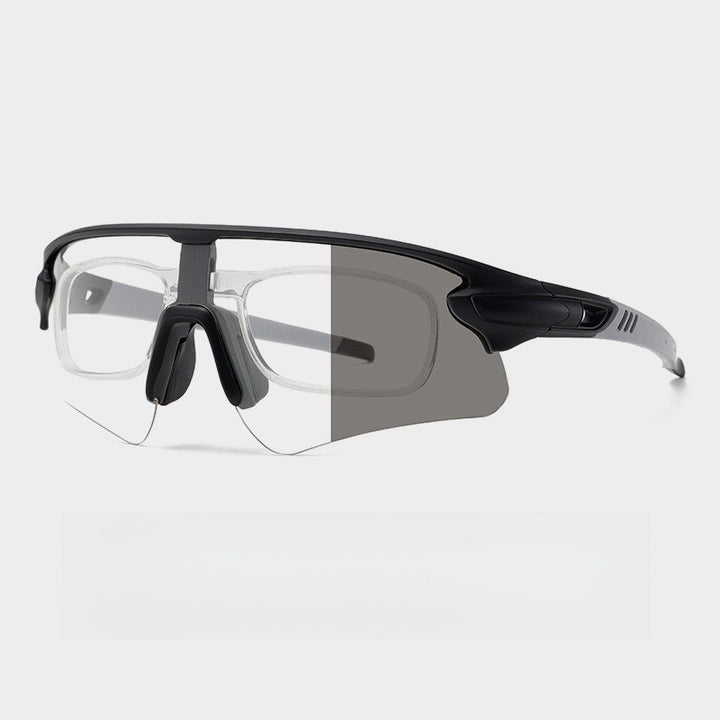 Unisex Sportslig høytytende solbrille med aerodynamisk design og justerbart nesepad Luvikno