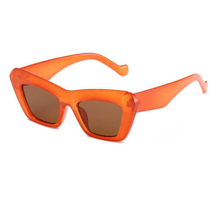 Dame trendy geometriske solbriller Luvikno