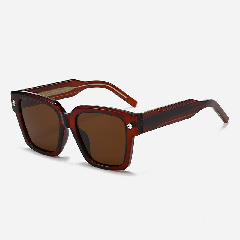 Damen Oversized Designer-solbrille med stilfull ramme og beskyttende UV-filter Luvikno