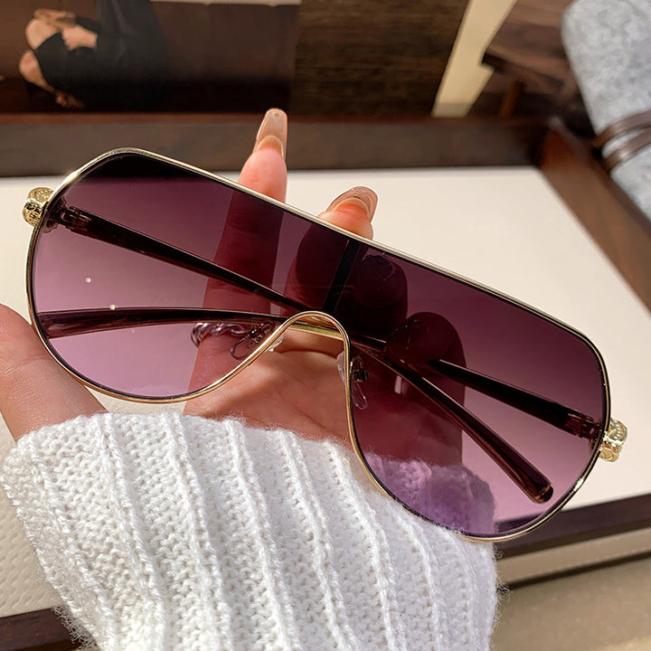 Damer oversized pilot solbriller Luvikno
