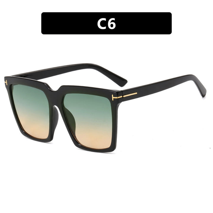 Dame oversized solbriller med elegant og polariserende glassdesign Luvikno