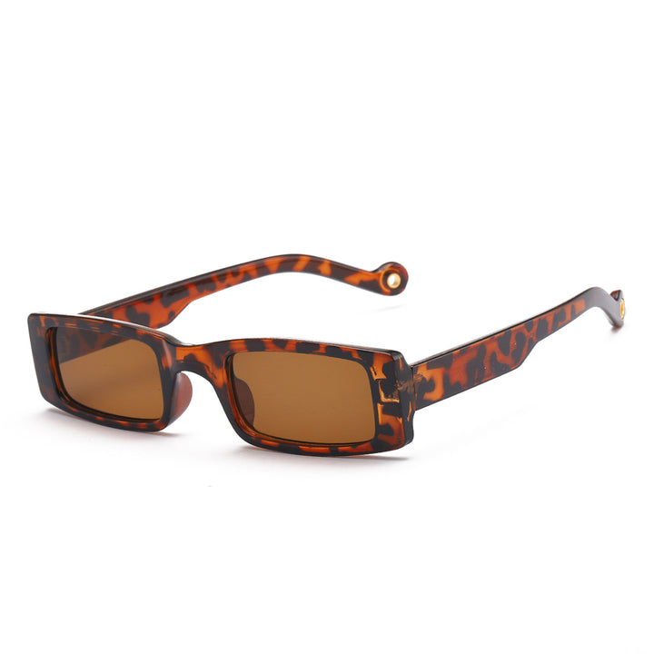 Dame moteriktig solbrille med trendy leopardmønster Luvikno