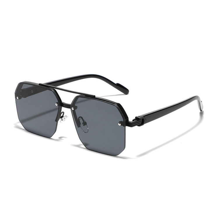 Dame sekskantet solbrille med elegant metallramme Luvikno