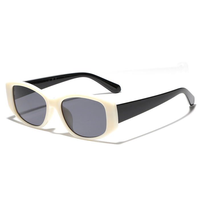 Dame moteriktig katteøye-solbrille med holografisk design Luvikno
