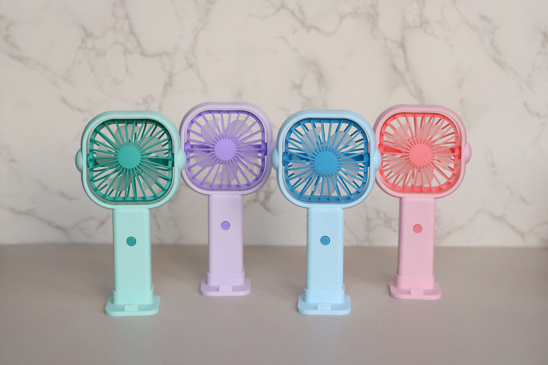 Unisex Bærbar Mini-vifteen med ergonomisk design og dyreører Luvikno