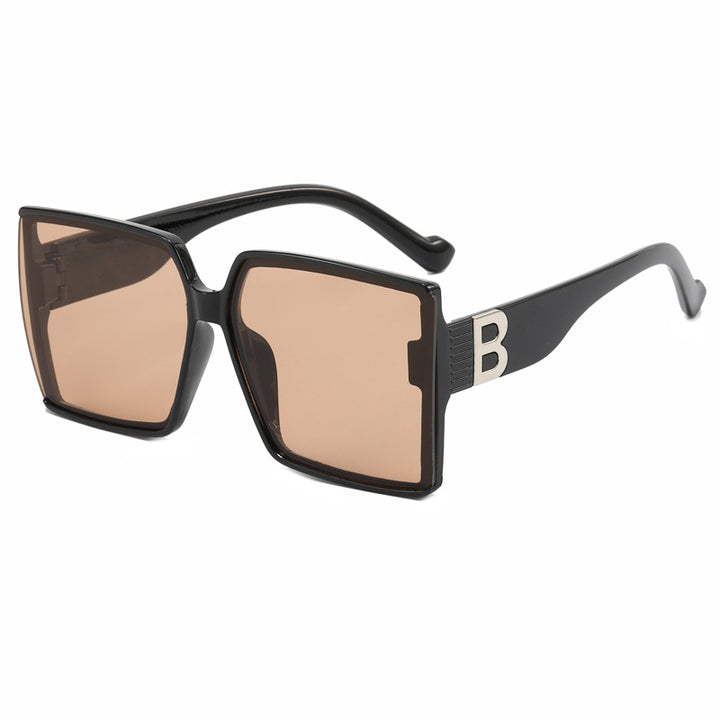 Dame Overdimensjonert Solbrille med luksuriøs Detalj Luvikno