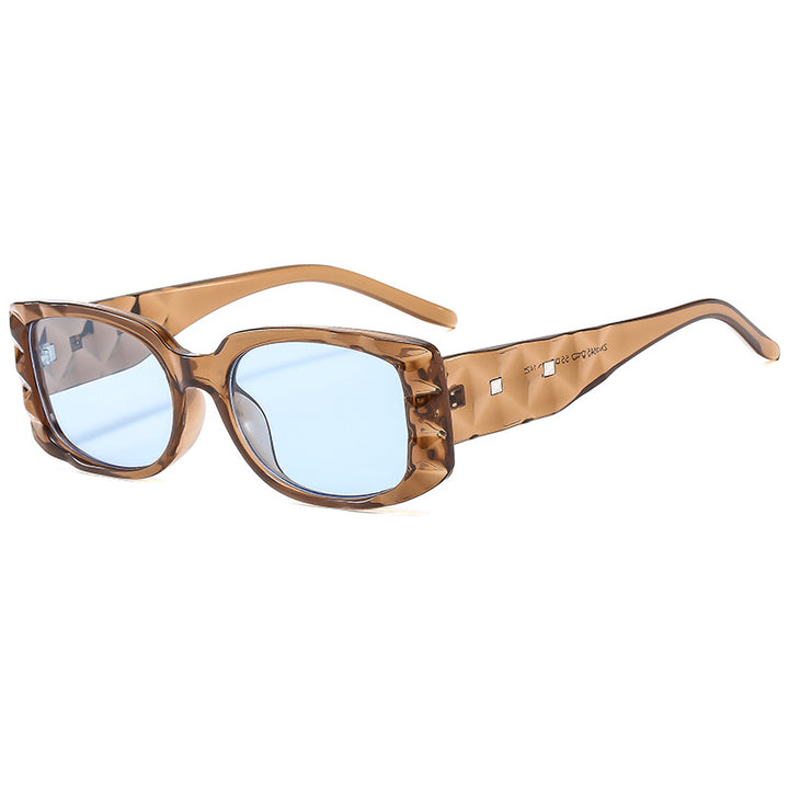 Dame Designer solbrille med unikt ramme og UV-beskyttelse Luvikno